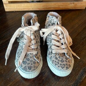 {Blowfish} Cheetah Heart Print Sneakers